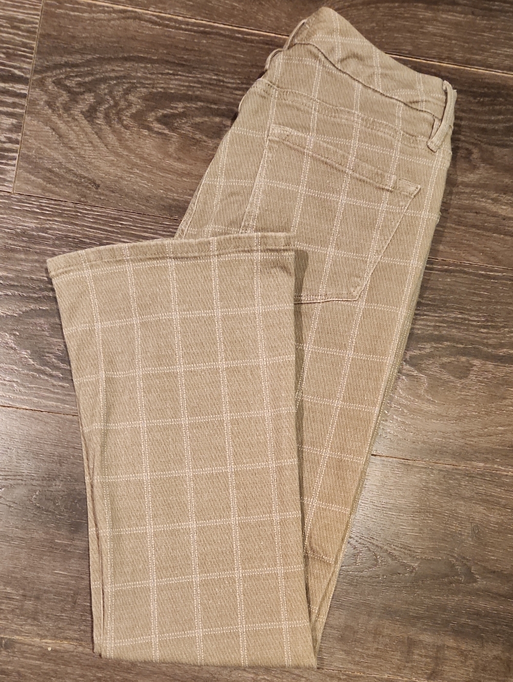 â¤ď¸ FRAME DENIM LE CROP MINI BOOT CROPPED BOOTCUT JEANS / PANTS IN PLAID, 6 - Picture 9 of 10